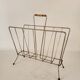 Gilded metal magazine rack 50/60s
