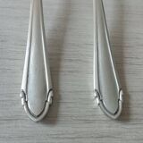 Small silver metal spoons