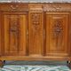 Art Deco walnut sideboard with marble top