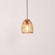 Woven rattan pendant light