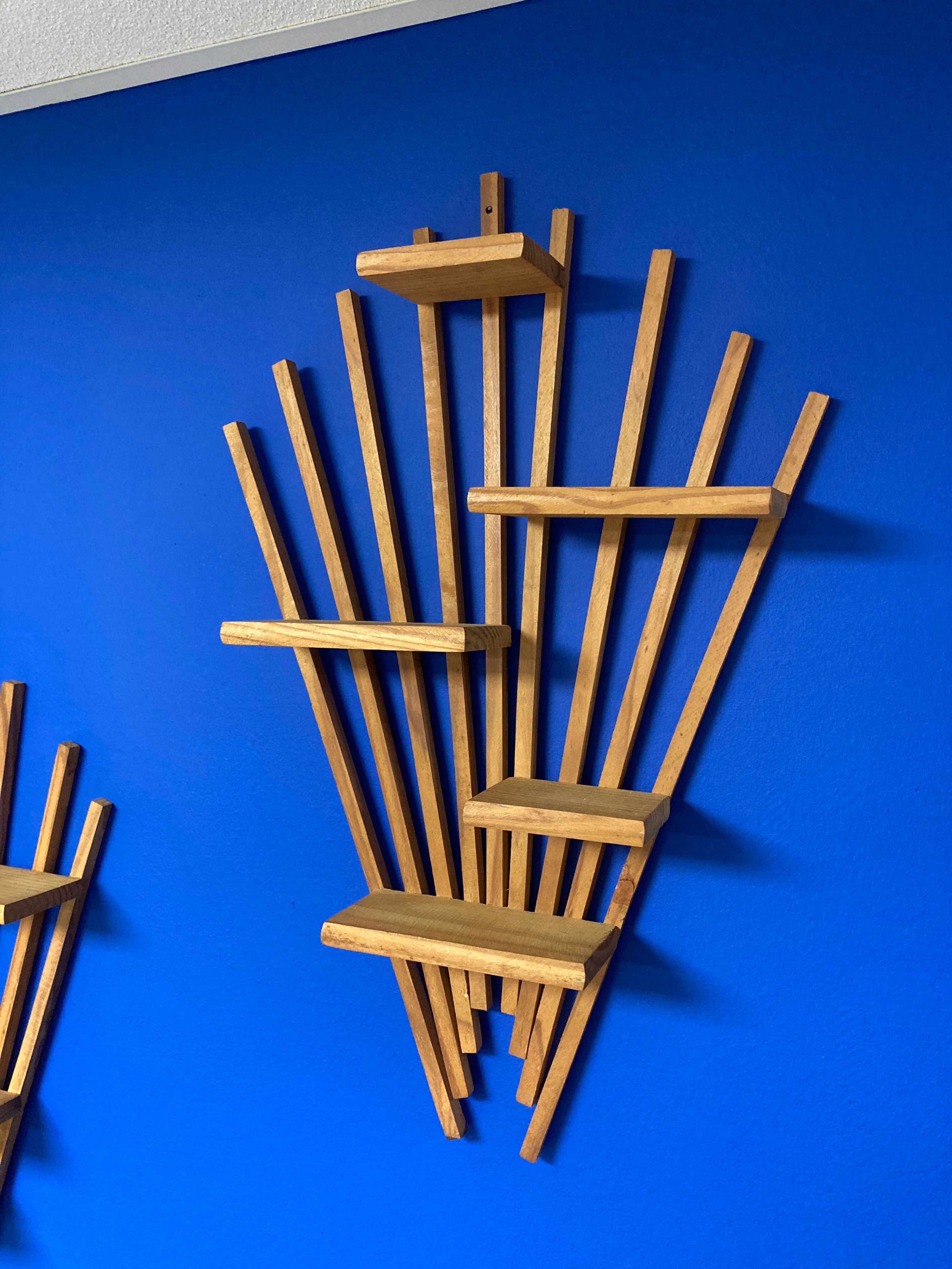 Pair of vintage wall shelves