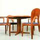 Mid Century Modern E. Valentinsen style Danish Teak Expandable Dining Table