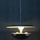 Lustre Bauhaus chromé des années 1930 par Anyz, Tchécoslovaquie
