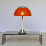 Unilux vintage orange mushroom lamp 1970