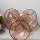 Six coupelles Arcoroc modèle Rosaline en verre rose
