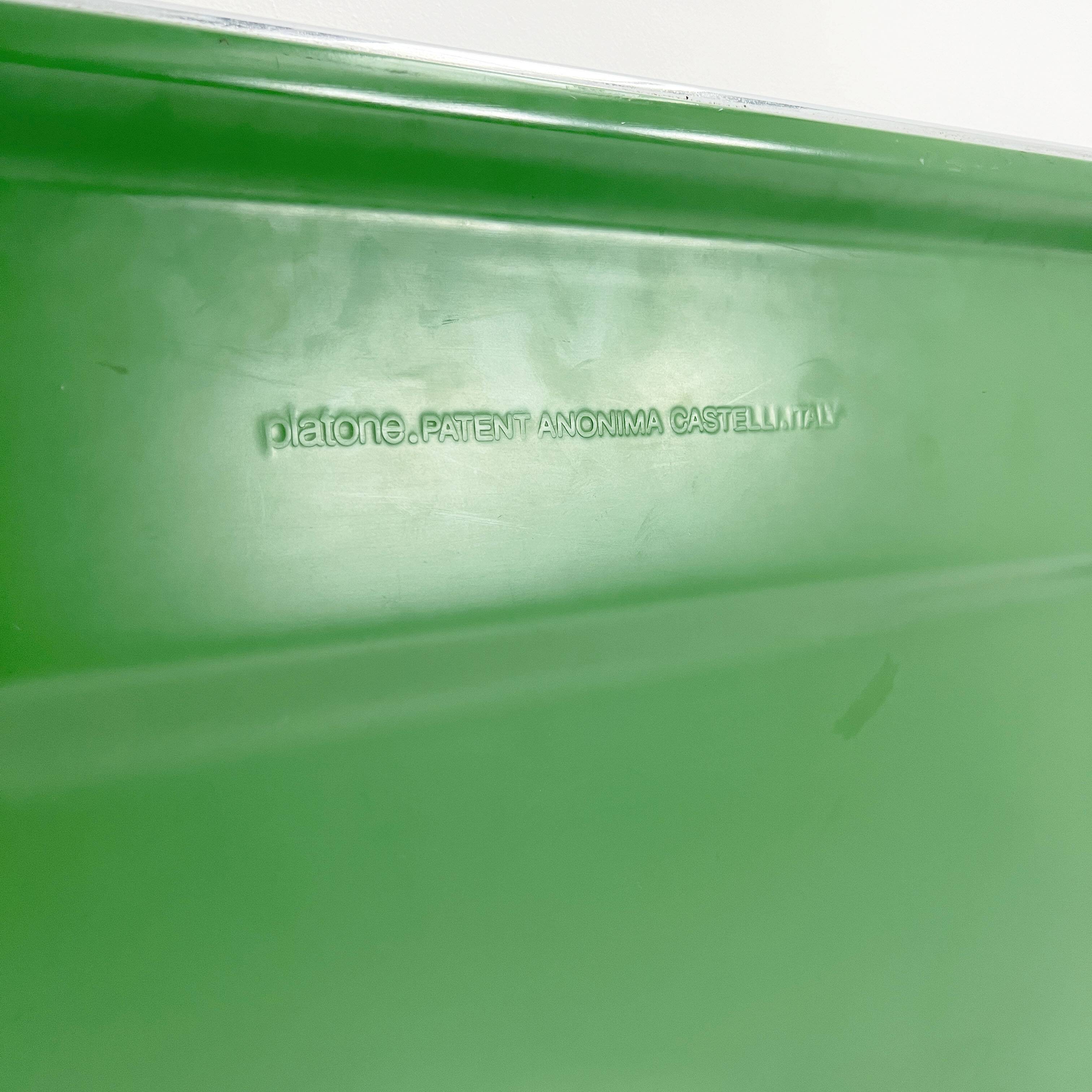 Platone Green Folding Desk by Giancarlo Piretti for Anonima Castelli, 1970