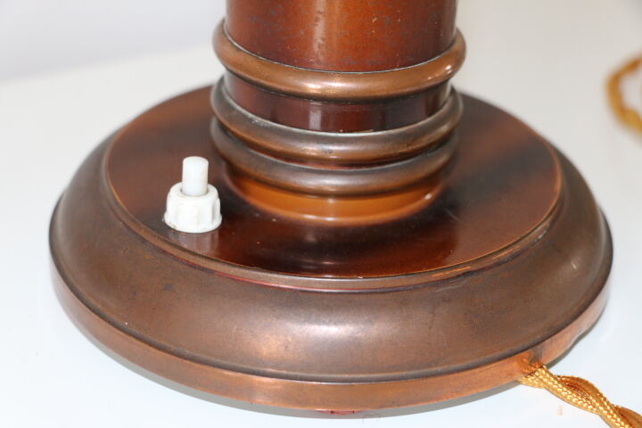 Copper mushroom lamp circa 1940