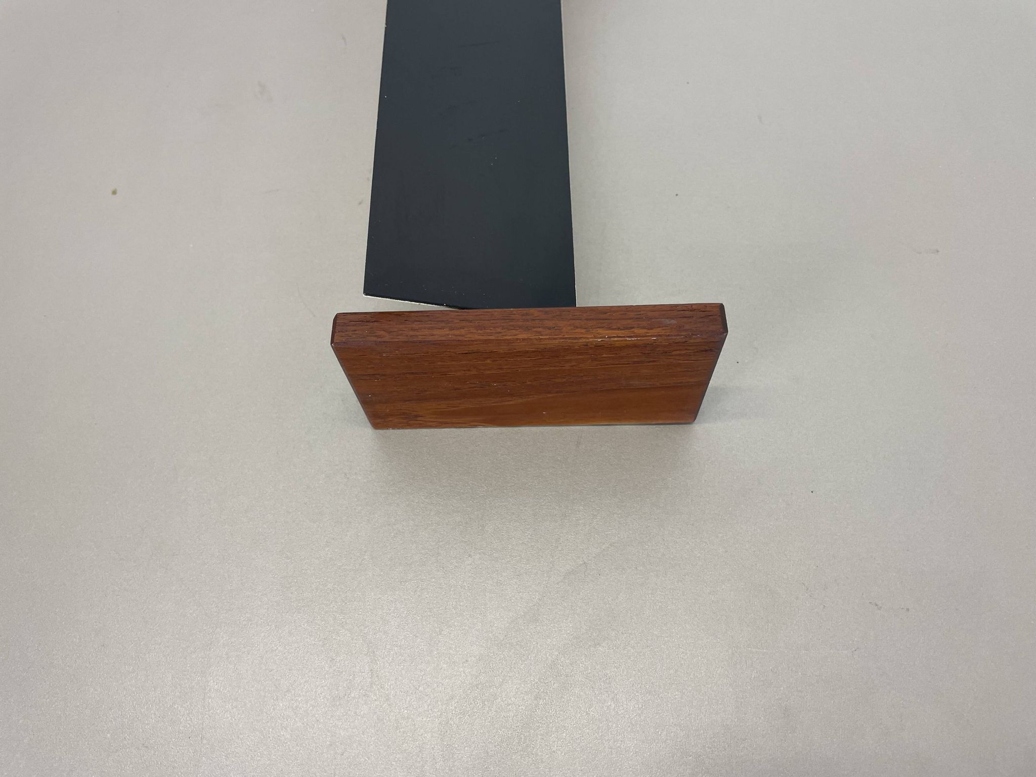 cubic Large 38cm Teak and Metal adjustable wall light element, Germany 1950s