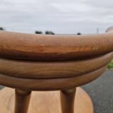 Set of 4 solid organic chairs