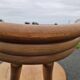 Set of 4 solid organic chairs