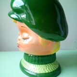 Vintage ceramic head, 70s