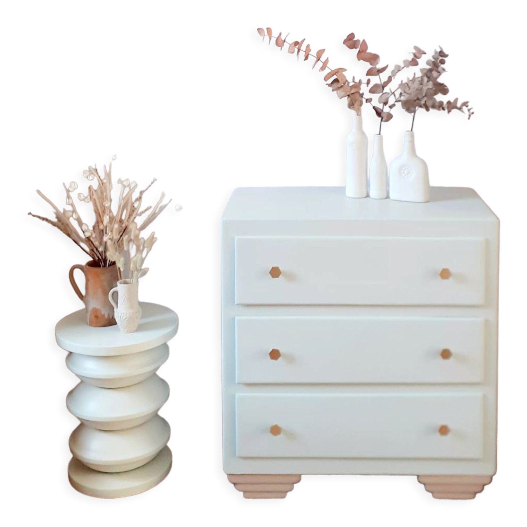 50s pastel green chest of drawers