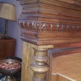Henry II style overmantel mirror