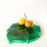 ceramic trivet leaf model Gien 60s