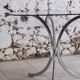Chrome and smoked glass dining table in the style of Gastone Rinaldi, 1970.