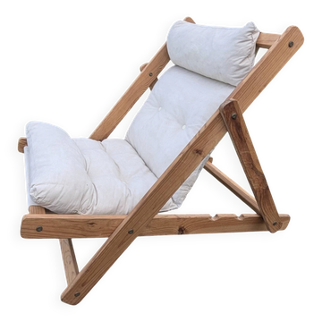 Adjustable Kon-Tiki armchair in pine by Gillis Lundgren for Ikea 70 80