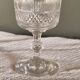 6 White Wine Glasses Baccarat - Diamond Points, Circa 1880