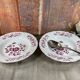 2 Christofle soup plates by Bernardaud Limoges