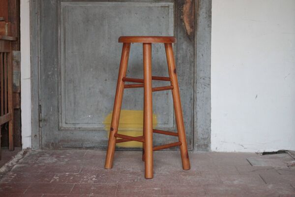 Tabouret vintage, tabouret bois , tabouret d'appoint, tabouret de bar