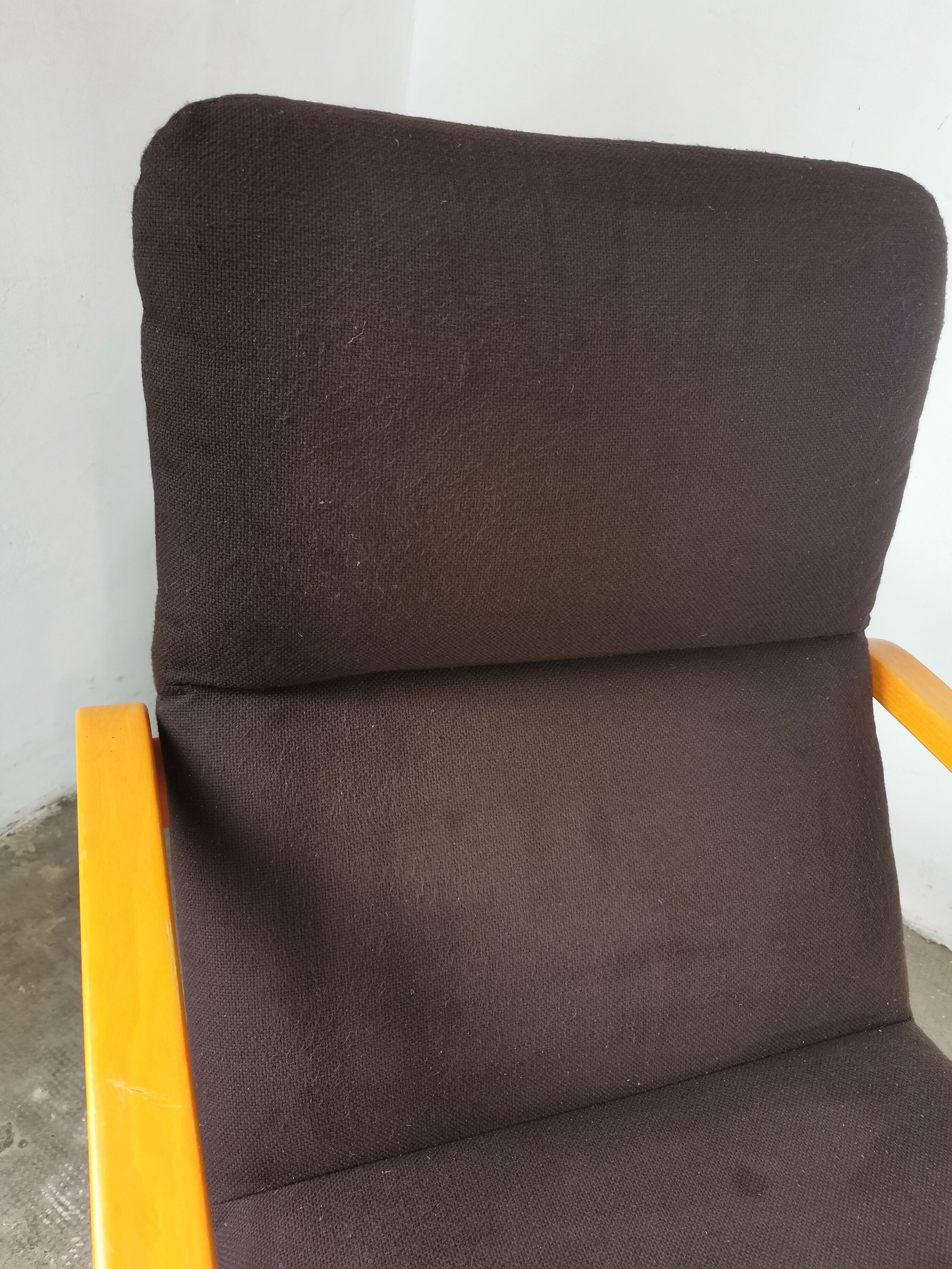 Curved wood armchair Wilkhahn 1980