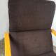 Curved wood armchair Wilkhahn 1980
