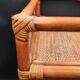 Vintage rattan bedside