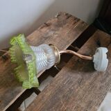 Green tulip wall light