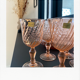 Set of 10 Rosaline foot glasses