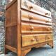 Art Deco commode, vintage antique piece with marble top.