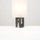 Brutalist lamp in steel and perspex circa 1950