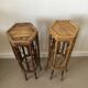 Old bamboo side table