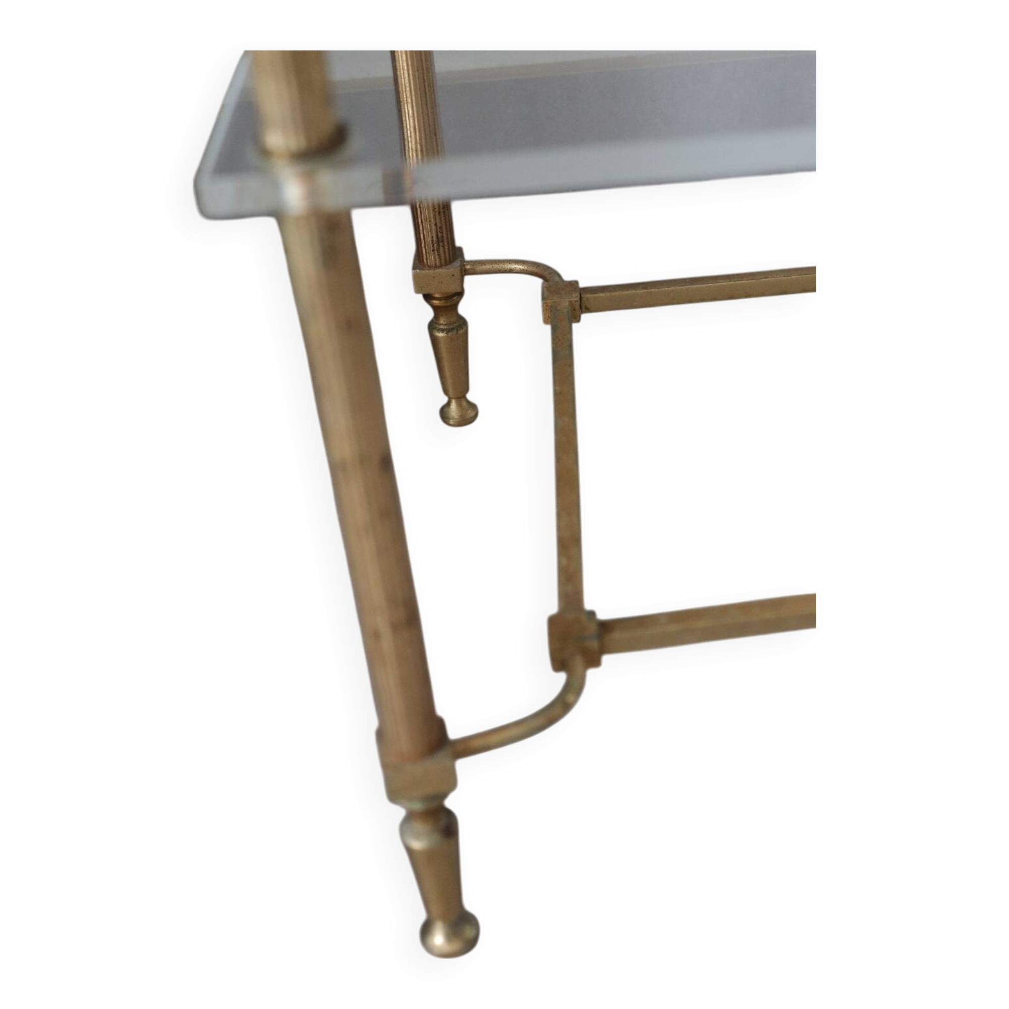 Vintage Green Marble Side Table