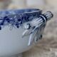 Antique U&C Sarreguemines earthenware salad bowl - Mimosa model
