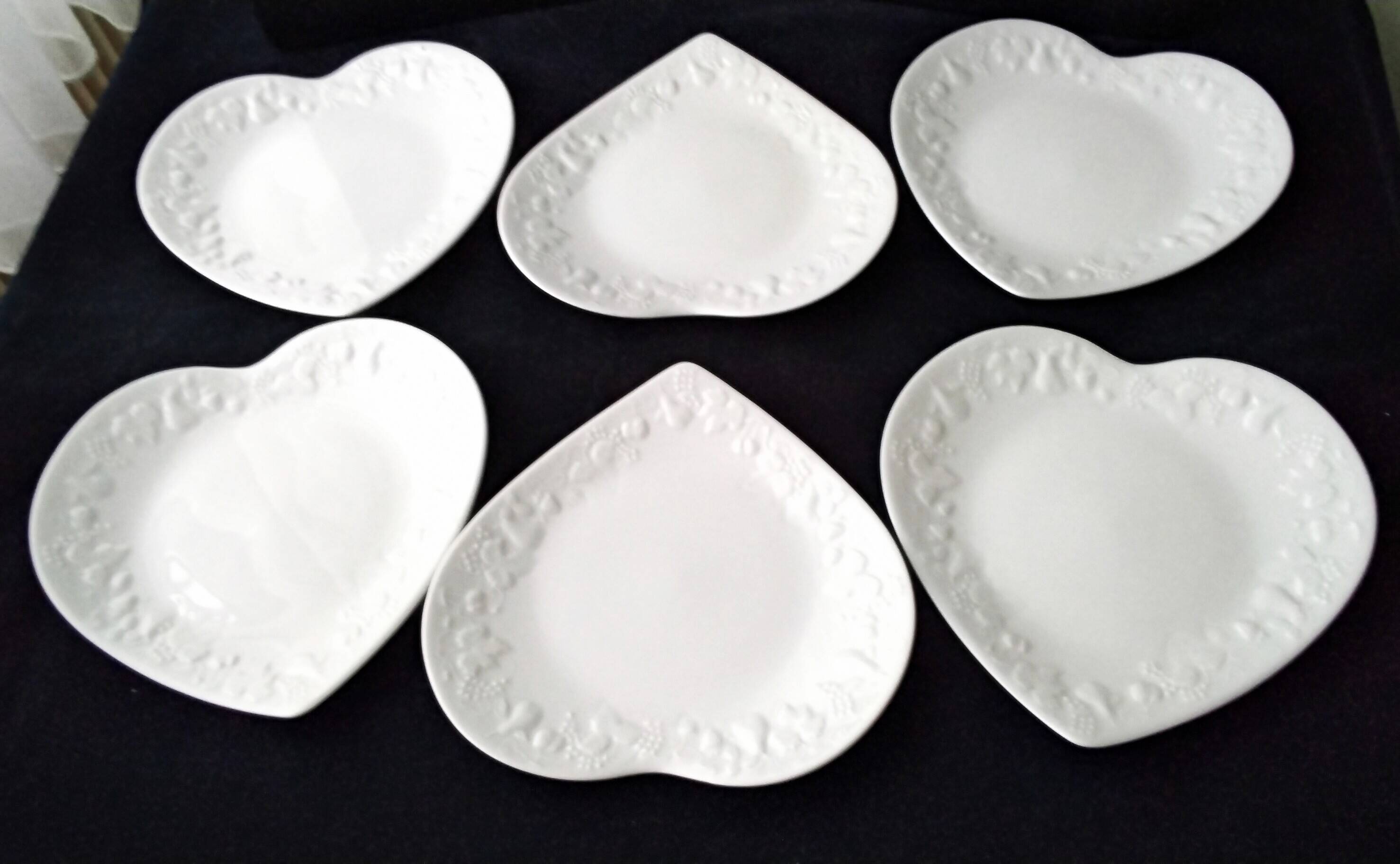 6 Assiettes à dessert Limoges Ph. Deshoulières  Modèle California