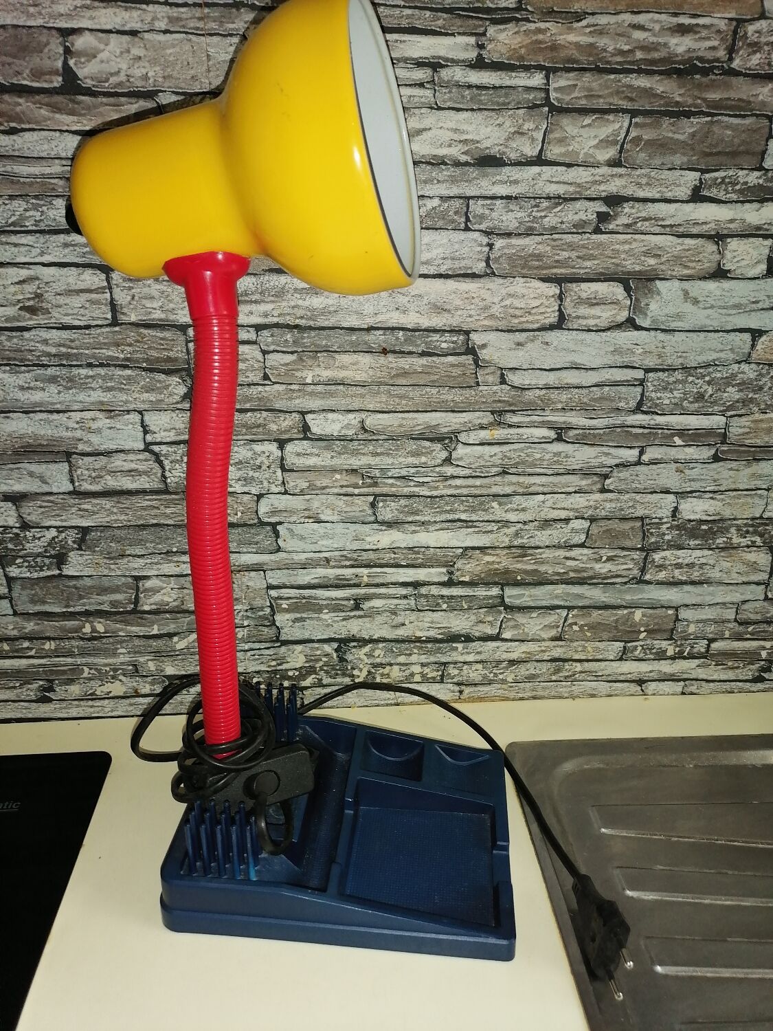 Desk lamp organizer 1980 90