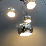 Chrome pendant lamp 1960s