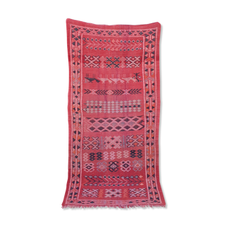 Handmade vintage berber carpet