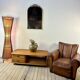Kobe floor lamp metal and rattan 1990s Ht 170 cm