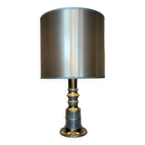 Chromed metal table lamp from the 70s