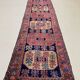Antique azeri runner 483x84 cm, kazak, caucasian wool rug tribal handmade