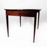 Empire game table of mahogany from around the 1830s