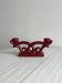 Vintage red ceramic candle holder