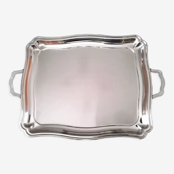 Large stainless steel serving tray 38 x 45.5 cm
