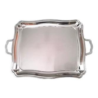 Large stainless steel serving tray 38 x 45.5 cm