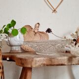 Fruit cup in chiseled glass