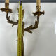 2 antique wall sconces in gilded bronze, Louis XV style