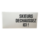 Plaque métal vintage signalisation ski