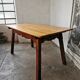Farmhouse table, in solid oak, chalet style