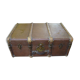 Old brown canvas trunk
