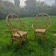 Paire de fauteuils en rotin